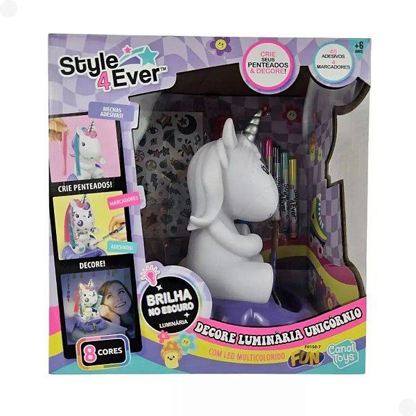 Decore seu Unicónio Glow in the Dark grande