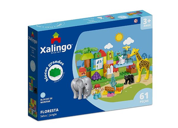 Blocos de montar grande Floresta 61pcs