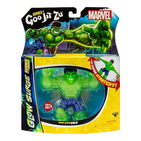 Goo Jit Zu Glow Surge Figuras Marvel Brilhante