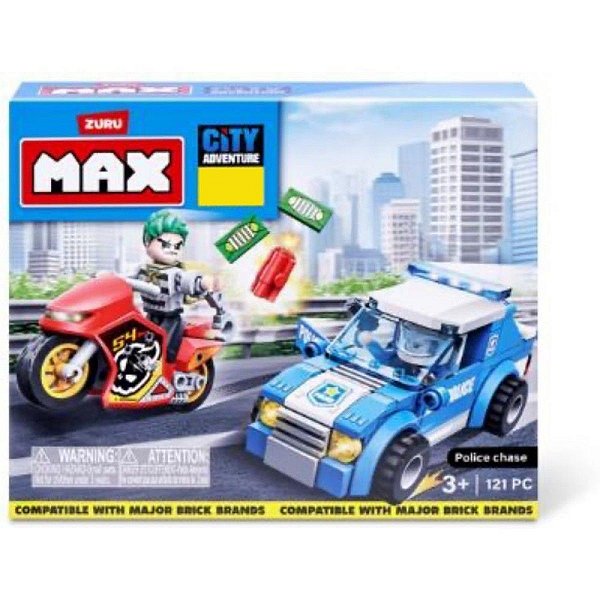 Blocos de Montar Max Police Adventure  Police Chase 125 PCS