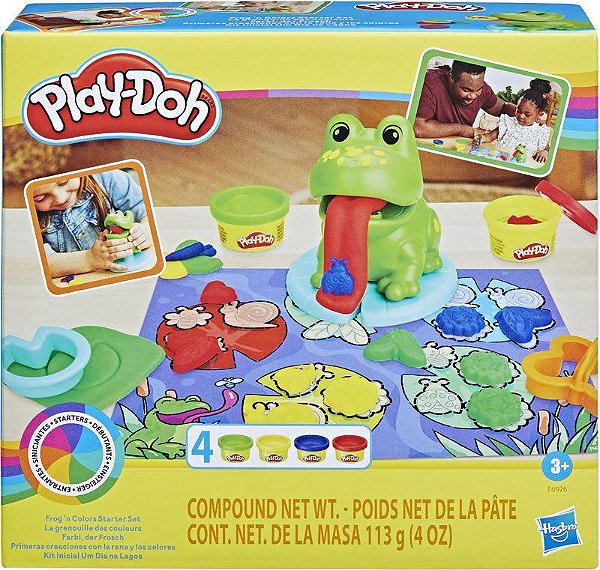 Massinha Play doh Frog um dia na lagoa