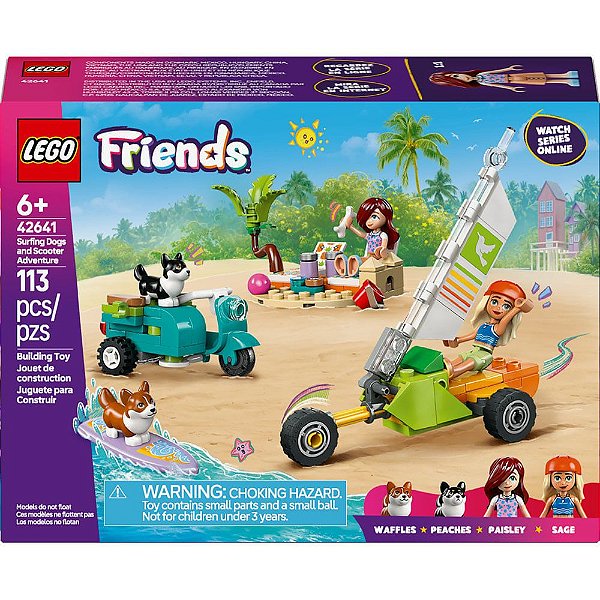 Lego Friends Aventura com Cães Surfistas e Motocicletas