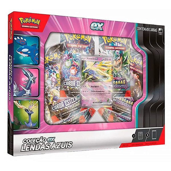 Box Pokémon Coleção Lendas Azuis