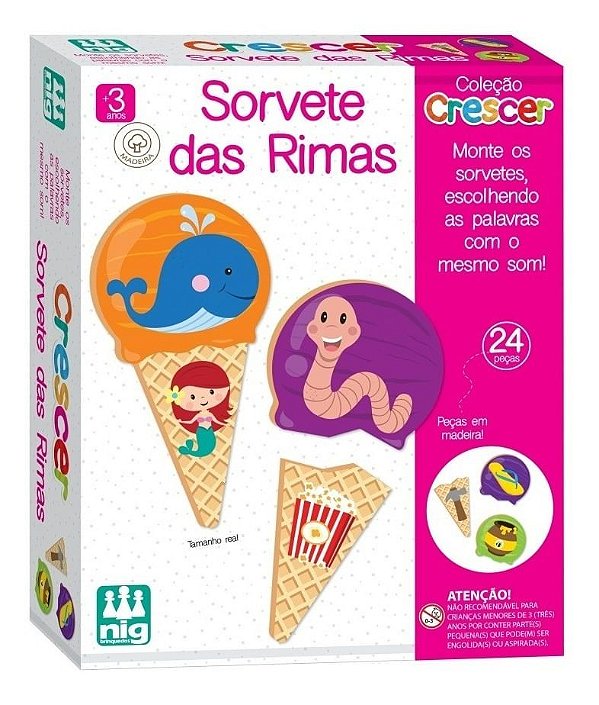 Jogo Didático Sorvete das Rimas