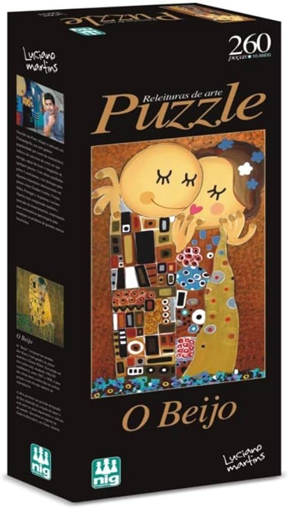 Quebra Cabeça 260 Peças - O Beijo - Luciano Martins
