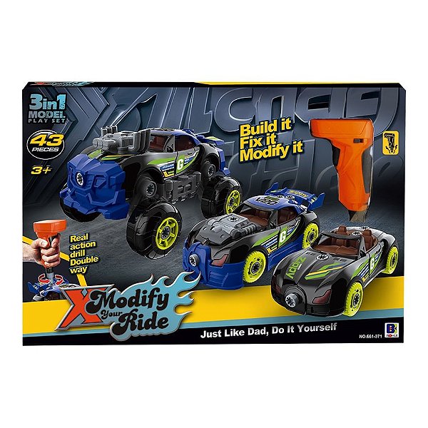 Carro Turbo Tools Mustang / Bugatti 3 Em 1