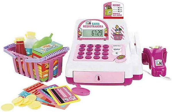 Caixa Registradora Rosa Creative Fun