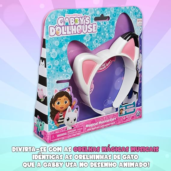 Gabby's Dollhouse Tiara Orelhas Musicais Mágicas