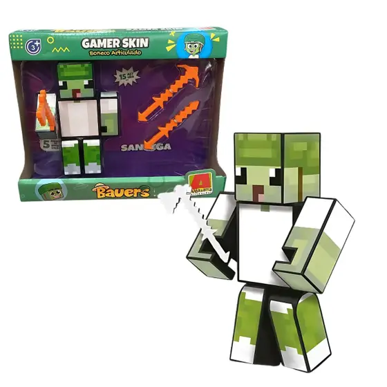 Boneco Sandega com 3 Acessórios