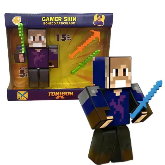 Boneco Tonigon 15cm com 3 Acessórios