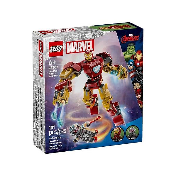 LEGO Marvel 76307 Robô Homem de Ferro vs Ultron