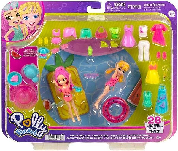 Polly Pocket Pacote de Moda Grande com Boneca e Acessórios