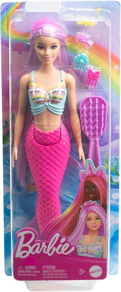 Boneca Barbie Sereia Cabelo Longo para Pentear