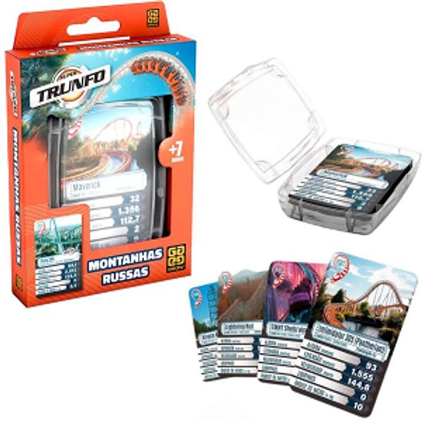 Jogo de Cartas Super Trunfo Montanhas Russas