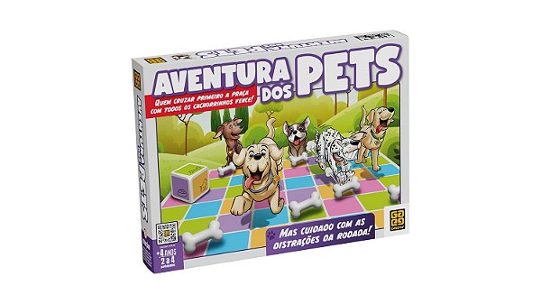 Jogo de Tabuleiro Aventura dos Pets