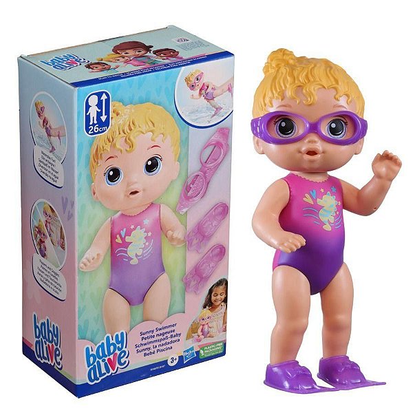 Boneca Baby Alive Loira de Piscina