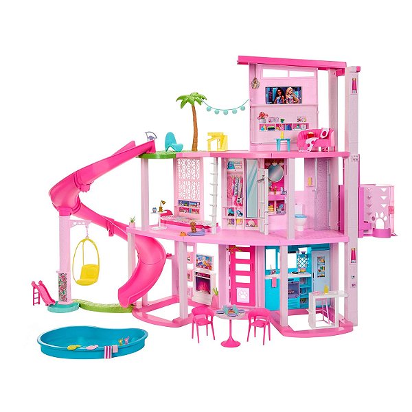 Barbie Casa dos Sonhos HMX10 Mattel: Mansão 3 Andares com Sons e Luzes