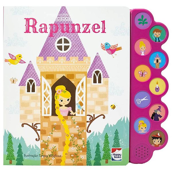 Livro Sonoro Encantos Rapunzel