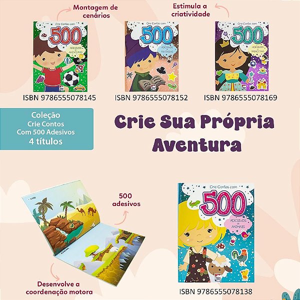 Crie Contos com 500 Adesivos: Aventuras