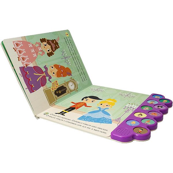 Livro Sonoro Infantil Cinderela - Coleção Encantos Sonoros