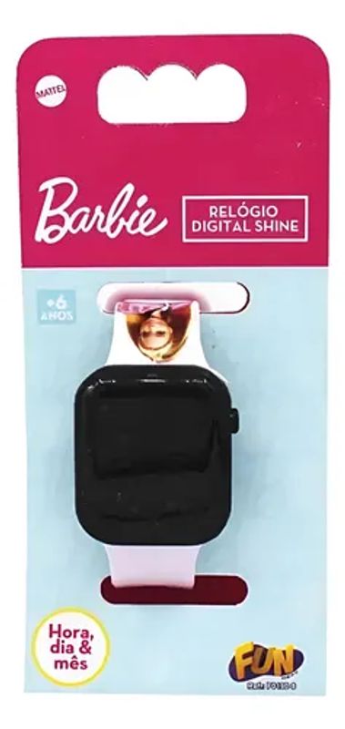 Relógio Digital Infantil Barbie Shine Fun F0190-8