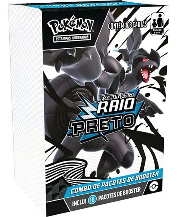 Combo de Boosters Pokémon TCG Raio Preto EV10.5