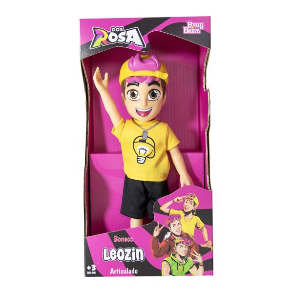 Boneco Leozin dos Rosa