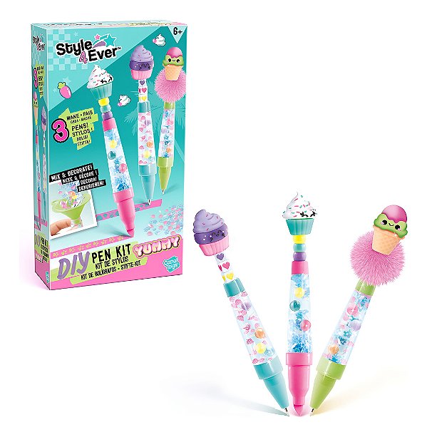 Faça Suas Canetas - Kit De Stylo - Yummy F0232-5 - Fun