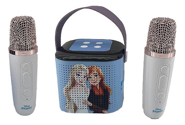 Caixa De Som Bluetooth Karaokê Infantil Frozen - Candide
