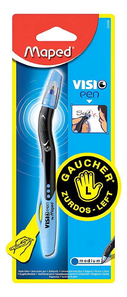 Caneta De Canhoto Esferográfica Azul Vision Pen Maped