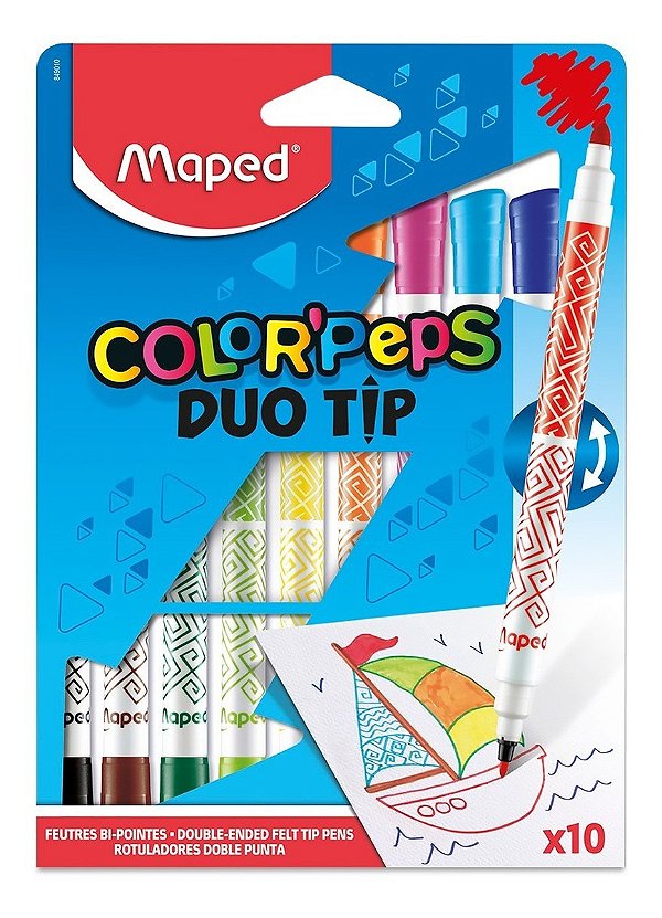 Canetinha Hidrográfica Color'peps Glitter 10 Cores - Maped