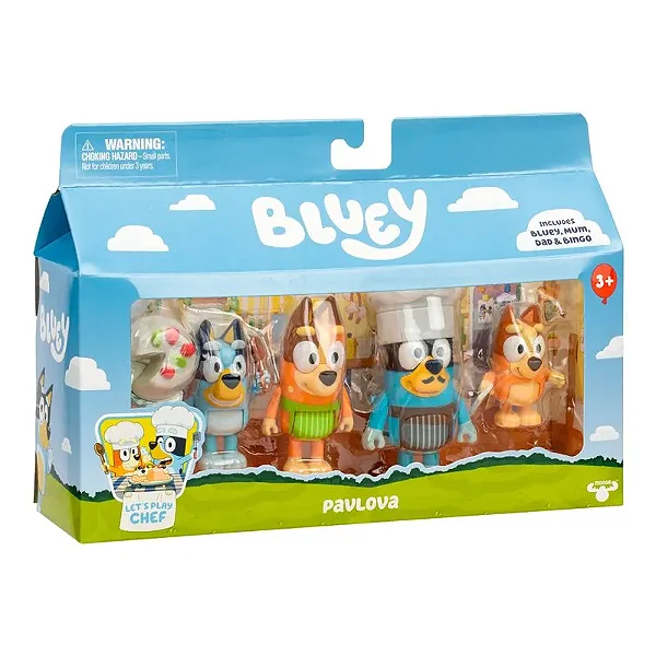 Bluey conjunto com 4 bonecos