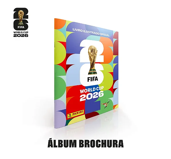 Álbum Ilustrado Panini World Cup 2026 Brochura Oficial Copa do Mundo
