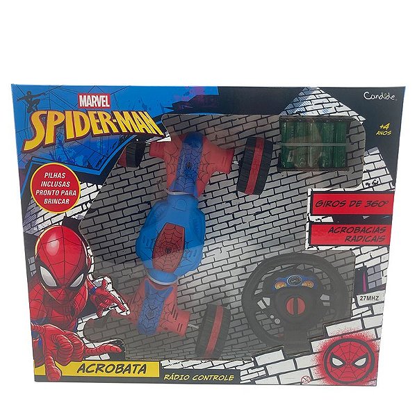 Carro Homem Aranha Acrobata controle remoto