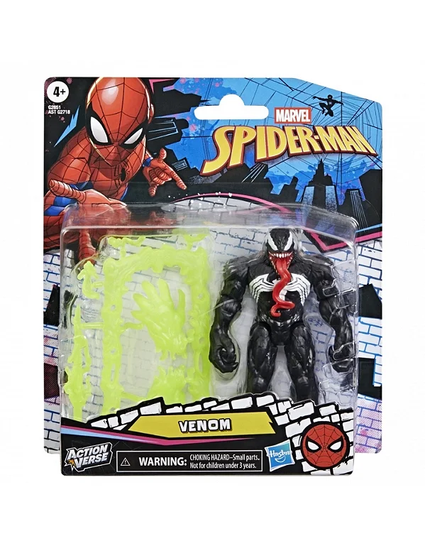 Spiderman Action Verse Boneco Venom com Acessórios