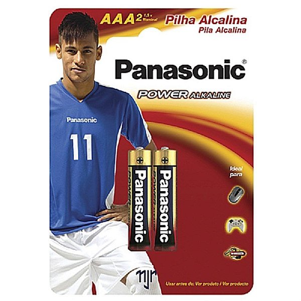 Cartela Pilha Panasonic Alkaline AAA