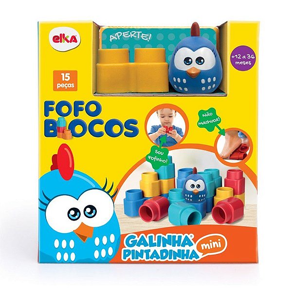 Fofo Blocos Mini - Galinha Pintadinha