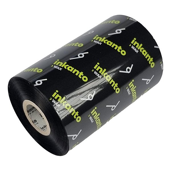 Ribbon 110x450 Cera Armor Inkanto AWR8 Externo para etiqueta Couché 1 pol para impressora térmica industrial