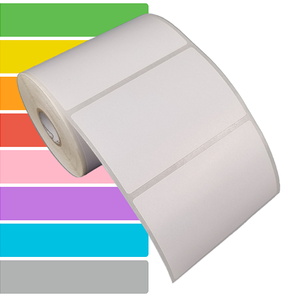 Etiqueta adesiva 95x60mm 9,5x6cm Couche p/ Zebra Argox Elgin - Rolo c/ 476 (30m)