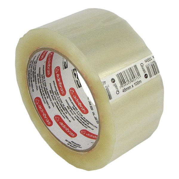 Fita adesiva polipropileno 48mm x 100m Transparente - Unidade