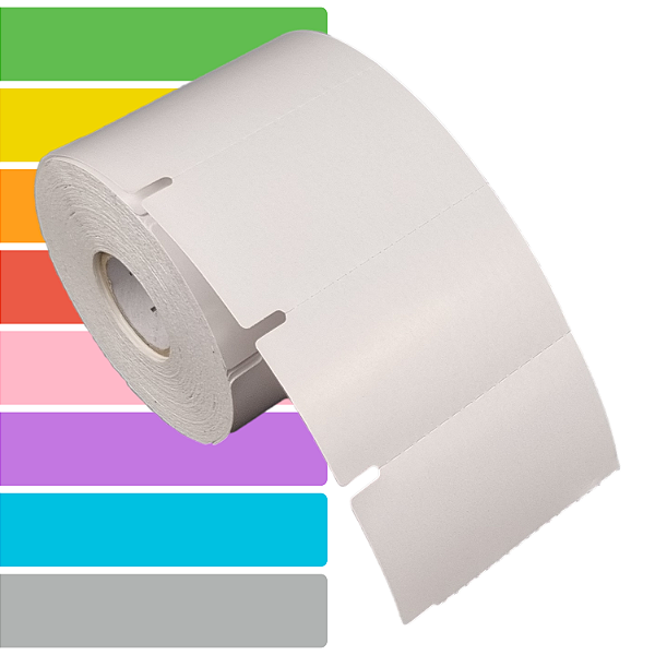 Etiqueta Gôndola adesiva 70x40mm 7x4cm Couche Gap lateral p/ Zebra Argox Elgin - Rolo c/ 750 (30m)