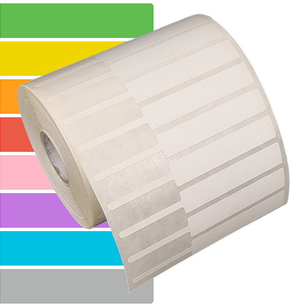 Etiqueta adesiva de jóias e óculos 95x12mm (alça esquerda) BOPP p/ Zebra Argox Elgin - Rolo c/ 2000 (30m)