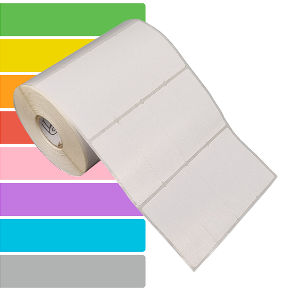 Etiqueta adesiva 26x54mm 2,6x5,4cm (4 colunas) BOPP p/ CONGELADOS p/ Zebra Argox Elgin - Rolo c/ 2104 (30m)