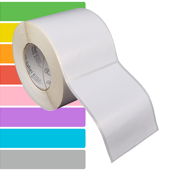 Etiqueta adesiva 100x130mm 10x13cm BOPP p/ congelados Zebra ZT230 S4M ZT410 - Rolo c/ 90m Tubete 3 polegadas