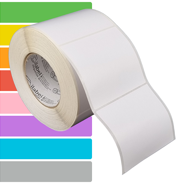 Etiqueta adesiva 100x90mm 10x9cm BOPP p/ Zebra ZT230 S4M ZT410 - Rolo c/ 969 (90m) Tubete 3 polegadas