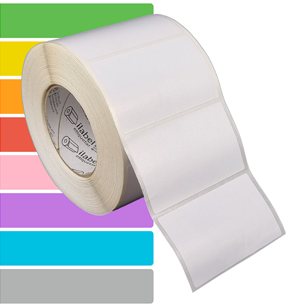 Etiqueta adesiva 100x60mm 10x6cm Térmica (impressão sem ribbon) - Rolo c/ 1428 (90m) Tubete 3 polegadas