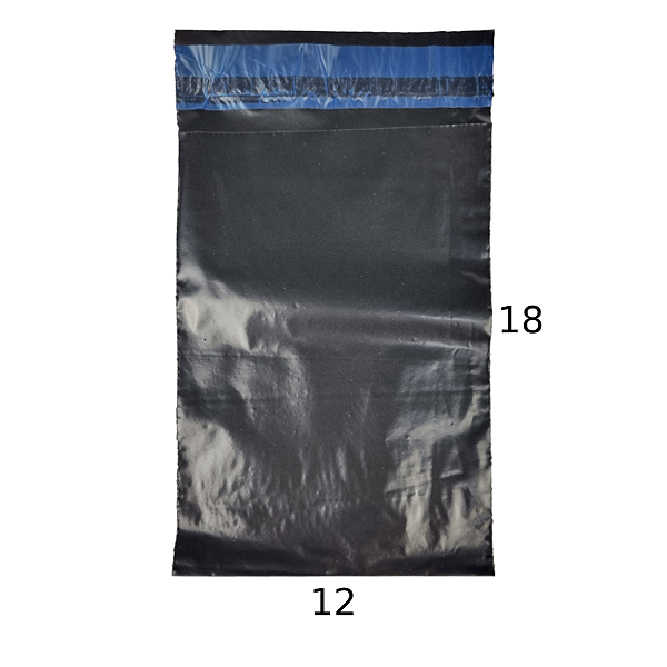 Envelope plástico 12cm x 18cm de segurança para envio e-commerce marketplace - 250 unidades