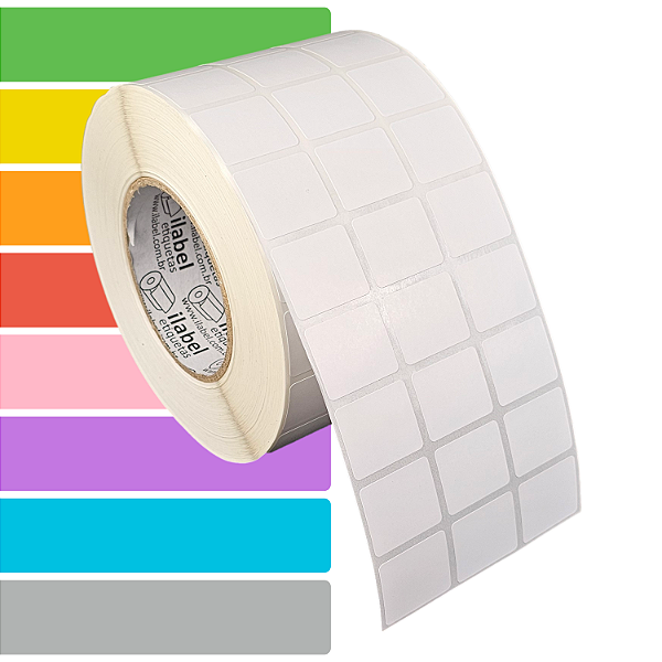 Etiqueta adesiva 30x25mm 3x2,5cm (3 colunas) BOPP p/ congelados Zebra ZT230 S4M Rolo c/ 90m Tubete 3 polegadas