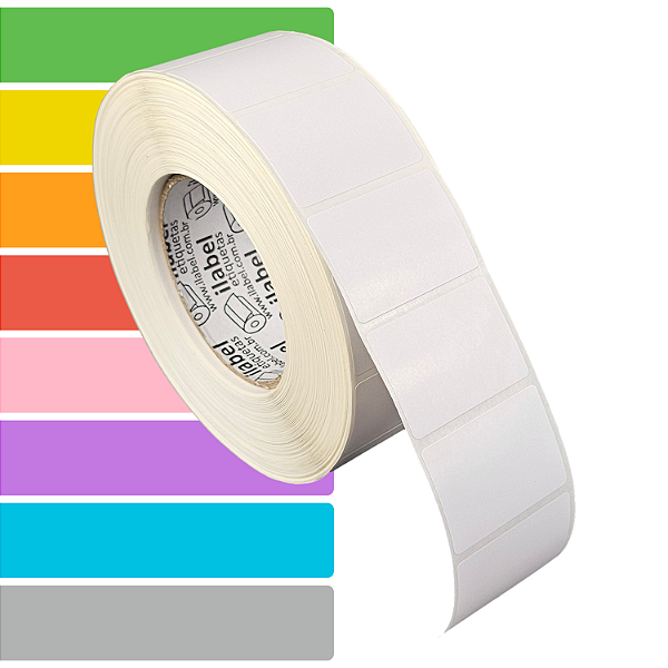Etiqueta adesiva 50x35mm 5x3,5cm (1 coluna) BOPP p/ Zebra ZT230 S4M ZT410 Rolo c/ 2367 (90m) Tubete 3 polegadas