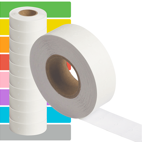 Etiqueta refil Etiquetadora Torres Biônica (18x12mm) - 10 rolos com 1000